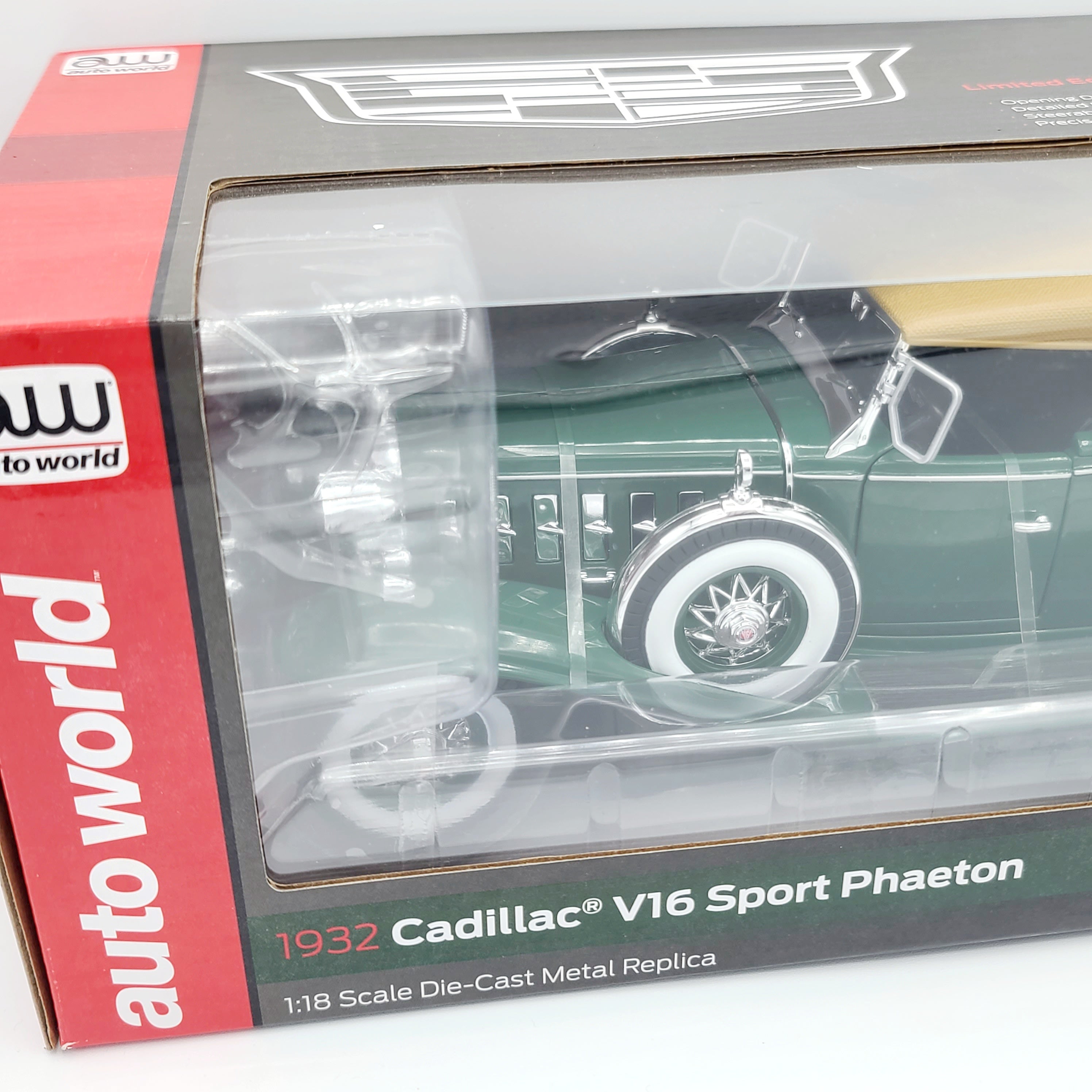 Auto World '32 Cadillac V16 Sport Phaeton - 1:18 Scale Replica(2022)